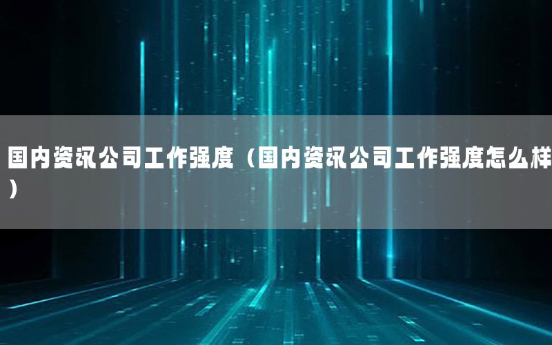 國內(nèi)資訊公司工作強(qiáng)度（國內(nèi)資訊公司工作強(qiáng)度怎么樣）